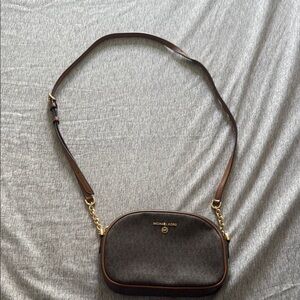 Michael Kors Brown Jet Set Small Crossbody Bag